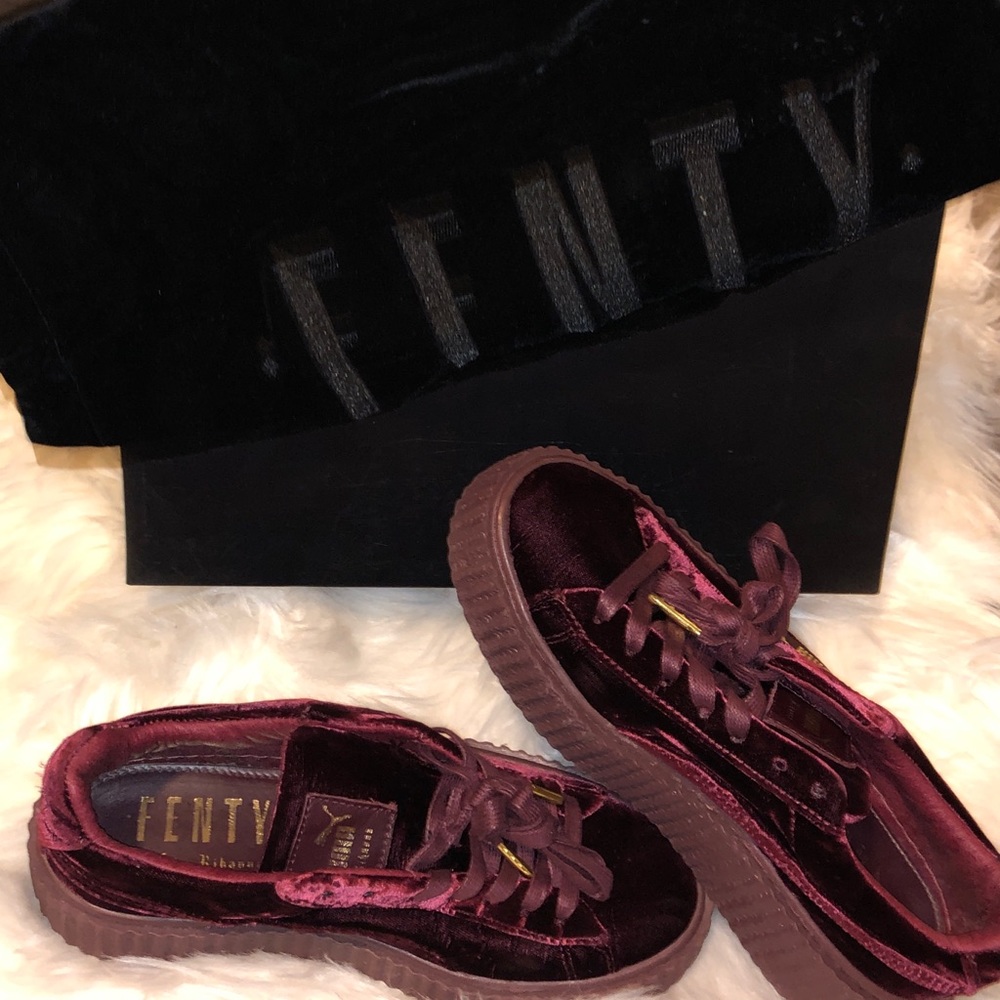 Burgundy shoes